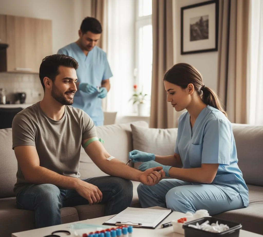 Evde Kan Alma ve Laboratuvar Numunesi Hizmeti